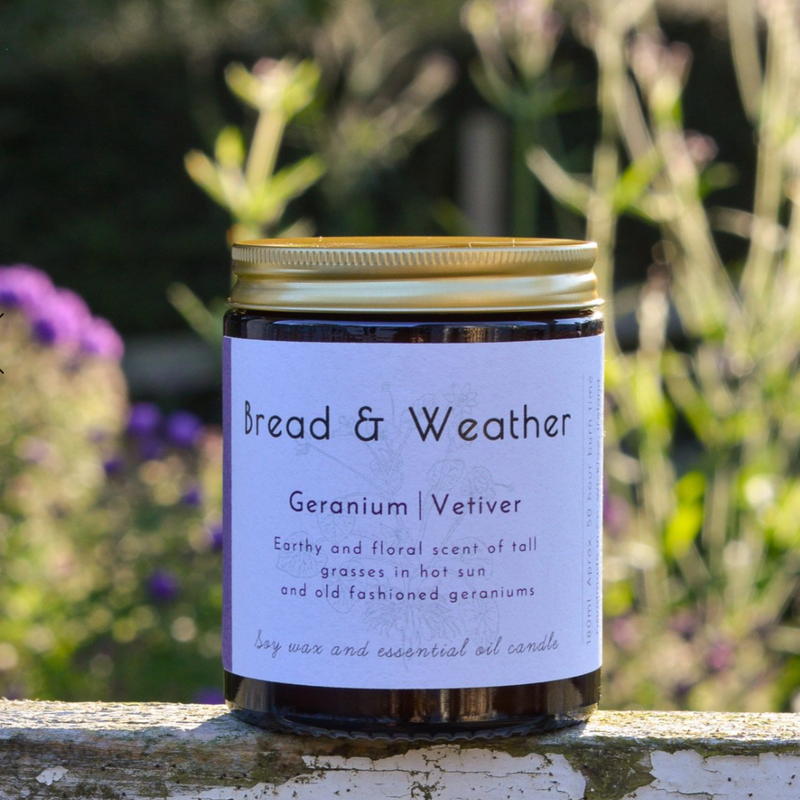 Geranium Vetiver Candle | Bread and Weather