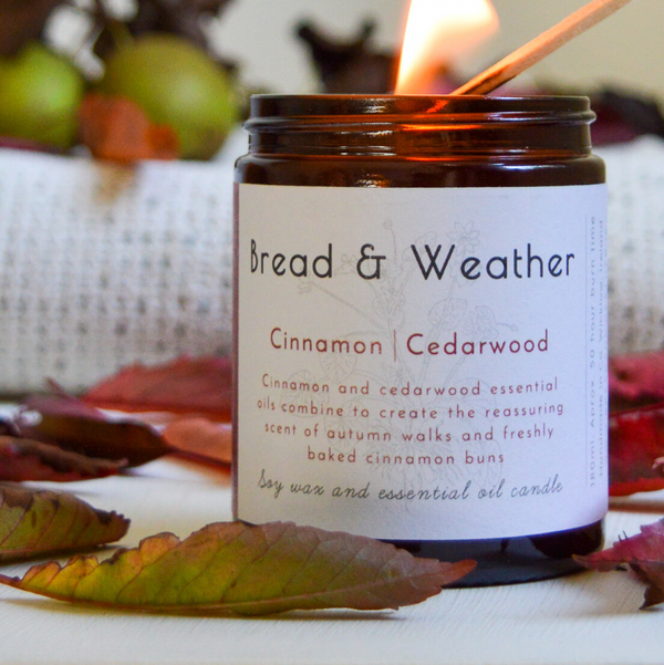 Cinnamon Cedarwood Candle (Bread and Weather)