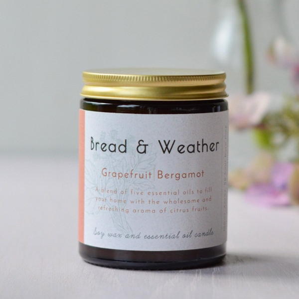 Grapefruit Bergamot Candle (Bread and Weather)